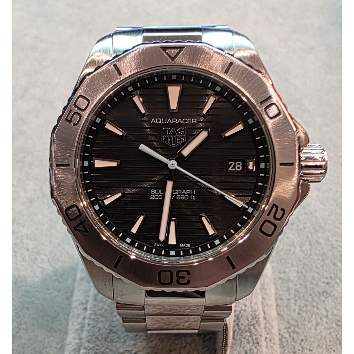Aquaracer solargraph acero 40mm.   