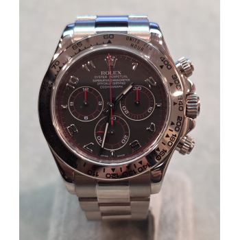 ROLEX<BR>DAYTONA ORO BLANCO ESFERA GRIS DETALLE... · ref.: 116509