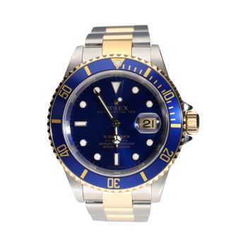 ROLEX<BR>SUBMARINER DATE ACERO Y ORO AZUL 40MM.... · ref.: 16613