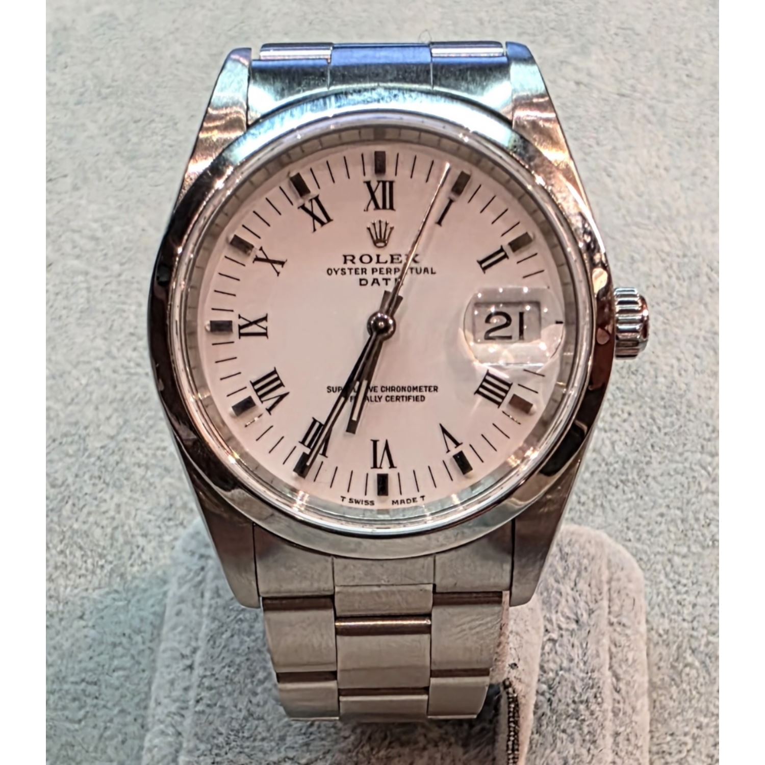 Oyster perpetual date acero 34mm.   