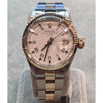 ROLEX<BR>OYSTER PERPETUAL DATE SEÑORA ACERO Y O... · ref.: 6519