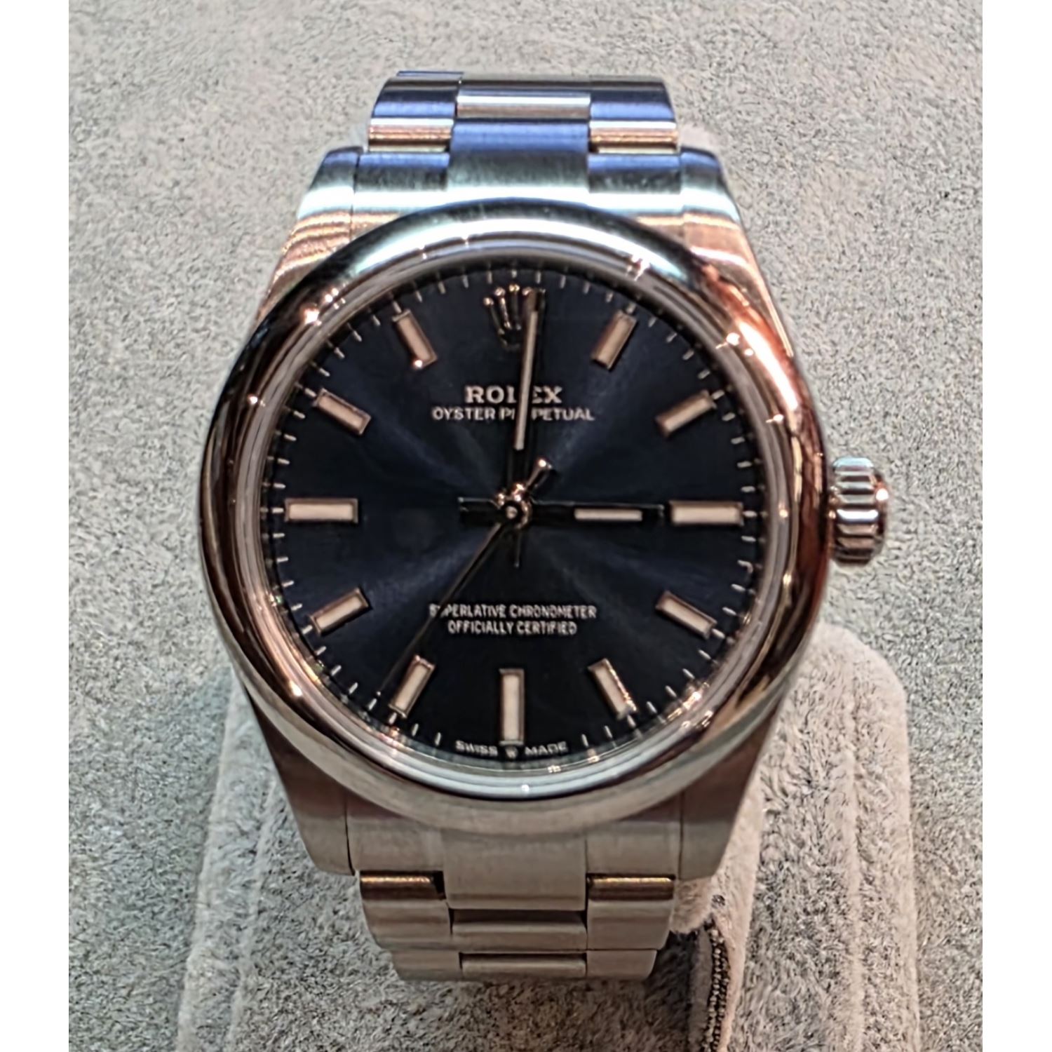Oyster perpetual cadete acero esfera azul 31mm.   