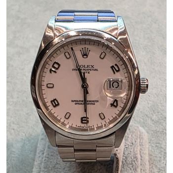 ROLEX<BR>OYSTER PERPETUAL DATE ACERO 34MM. · ref.: 15200