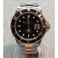 ROLEX<BR>SUBMARINER DATE ACERO Y ORO ESFERA NEG...