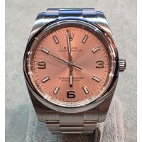 ROLEX<BR>OYSTER PERPETUAL ACERO ESFERA ROSA 34M...
