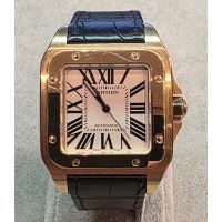 CARTIER<BR>SANTOS 100 XL ORO AMARILLO 38MM.