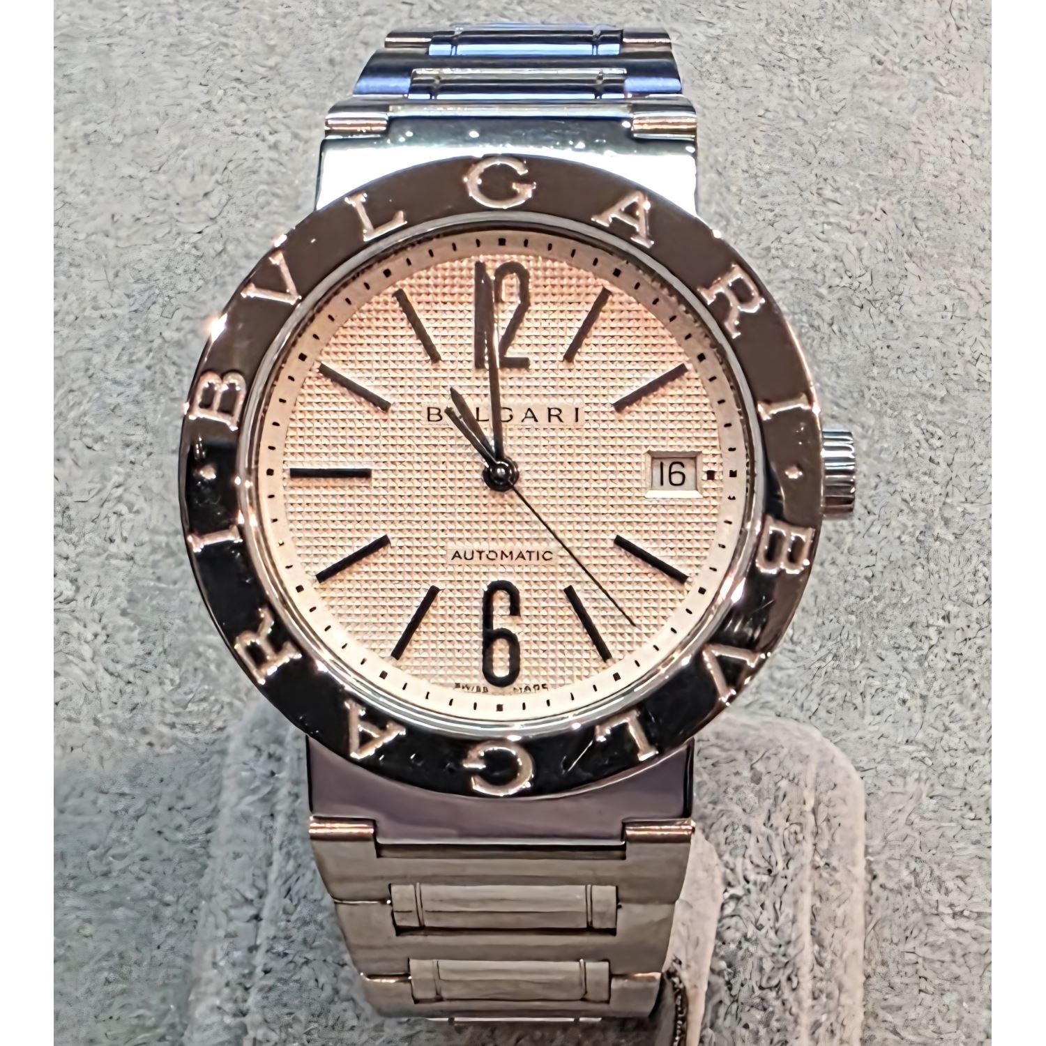 Bulgari acero automático 38mm.   