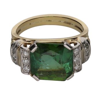 ANILLOS / SORTIJAS<BR>SORTIJA EN ORO AMARILLO CON TURMALINA ... · ref.: (IMX)