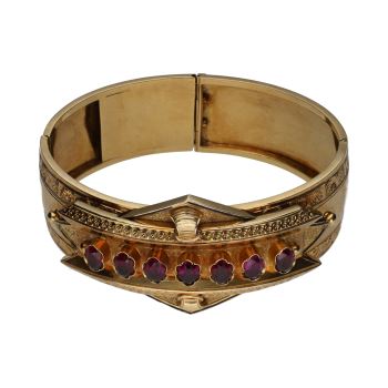 PULSERAS<BR>PULSERA ANTIGUA ANCHA EN ORO AMARILLO ... · ref.: (AIMX)