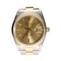 Oyster perpetual date acero y oro 34mm.   