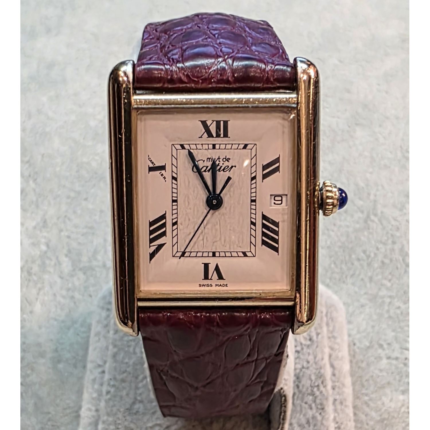 Must de cartier plata vermeil 26mm.   