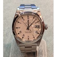 ROLEX<BR>OYSTER PERPETUAL DATE ACERO PLEXI 34MM...