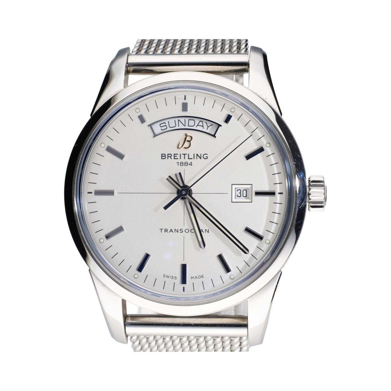 Transocean day date acero 43mm.   