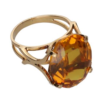 ANILLOS / SORTIJAS<BR>SORTIJA EN ORO AMARILLO CON CUARZO. TA... · ref.: (ARI)