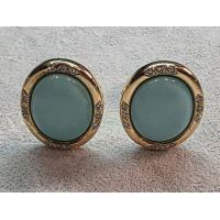 PENDIENTES<BR>PENDIENTES EN ORO AMARILLO CON TURQUES...