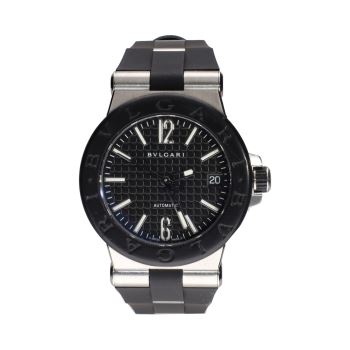 BULGARI<BR>DIAGONO ACERO CAUCHO AUTOMÁTICO 35MM. ... · ref.: DG 35 S