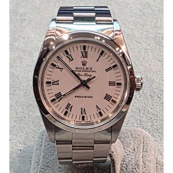 ROLEX<BR>AIR-KING ACERO ESFERA BLANCA 34MM. · ref.: 14000
