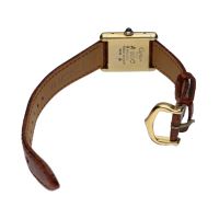 Must de cartier plata vermeil cuerda manual 21mm.   