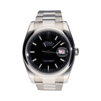ROLEX<BR>DATEJUST ACERO OYSTER ESFERA NEGRA 36M... · ref.: 116200