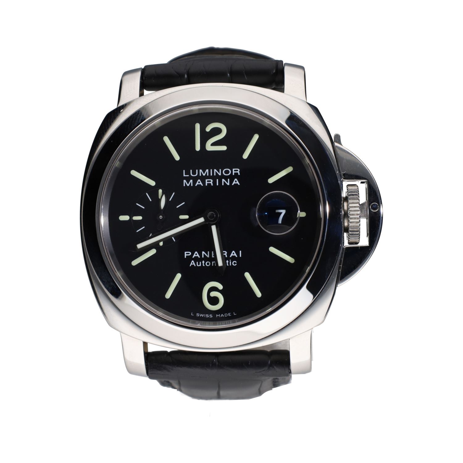 Luminor marina acero cuero 44mm.   