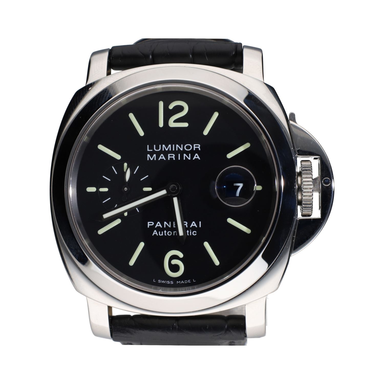 Luminor marina acero cuero 44mm.   