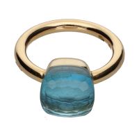 ANILLOS / SORTIJAS<BR>SORTIJA POMELLATO EN ORO AMARILLO CON ...