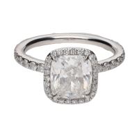 ANILLOS / SORTIJAS<BR>SORTIJA JACOB & CO EN PLATINO CON DIAM...